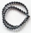 16 inch strand of 7mm Hematite Lantern Beads